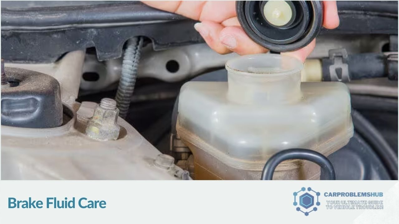 Guidelines and concerns regarding brake fluid maintenance.