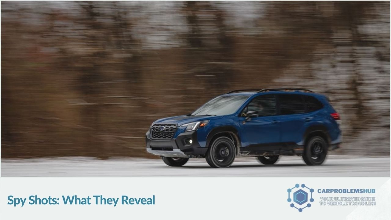 Analysis of spy shots and what they indicate about the 2024 Forester.