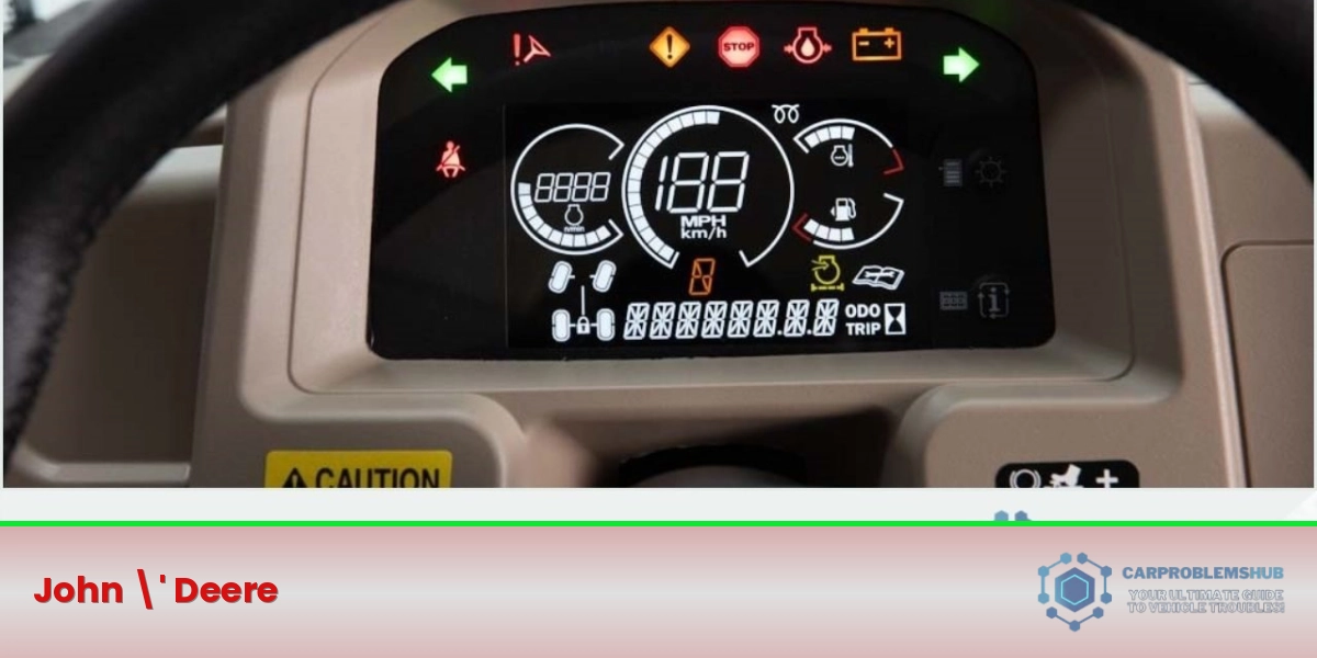 John Deere Tractor Warning Lights, Symbols and Meanings